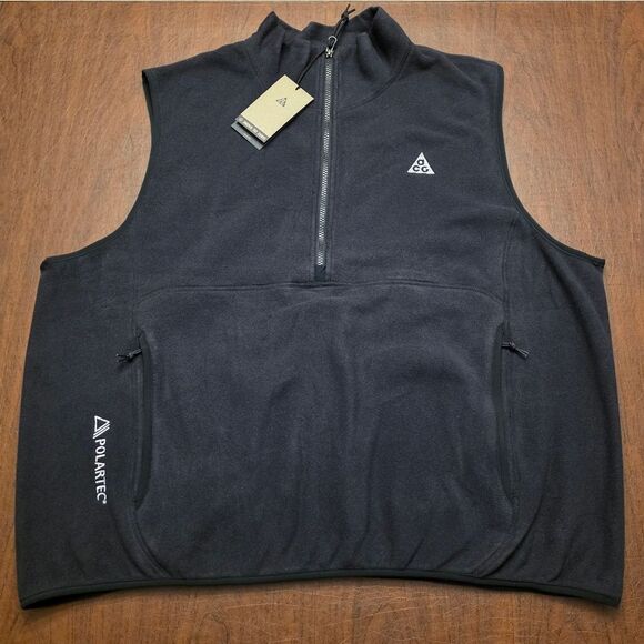 Nike ACG Polartech Wolf Tree Vest Black HJ2468-010 Men's Size XL - Picture 1 of 4